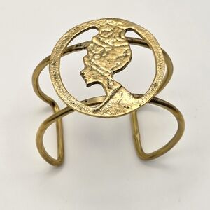 Gold Silhouette Cuff Bracelet